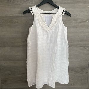 Vineyard Vines White Sleeveless Dress